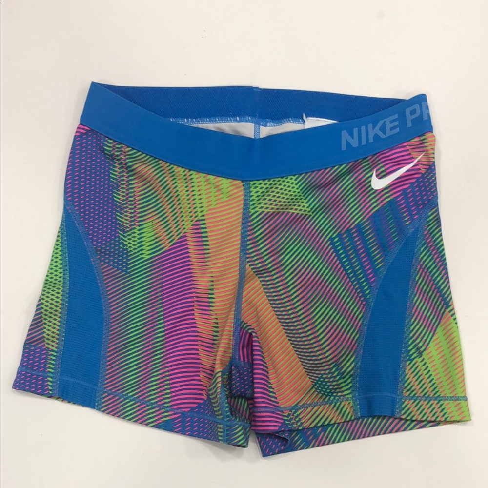 Nike Pro Colorful Compression Shorts – Women’s Medium